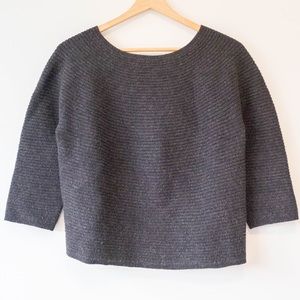 Cropped wool sweater
